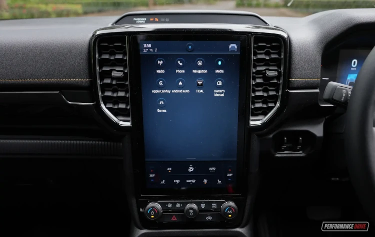 2023 ford ranger wildtrak v6 touchscreen